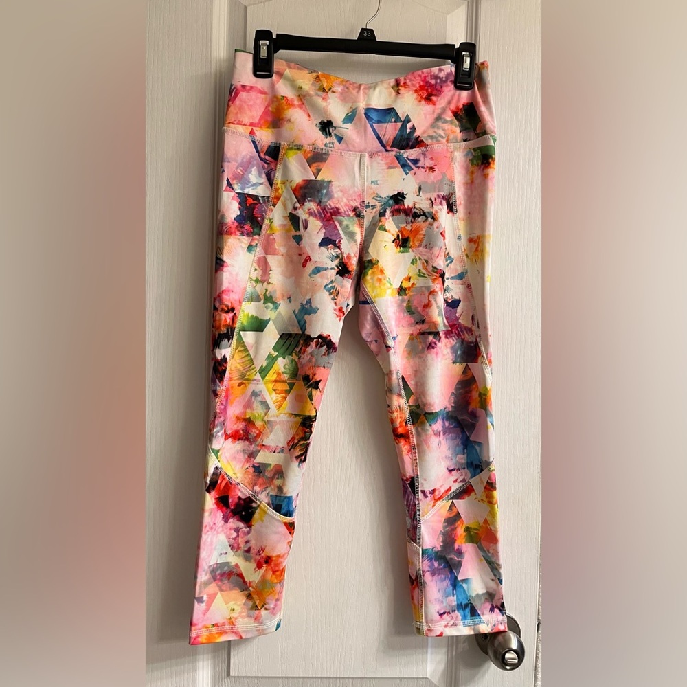 RBX Leggings with Multicolor Geometric Pattern